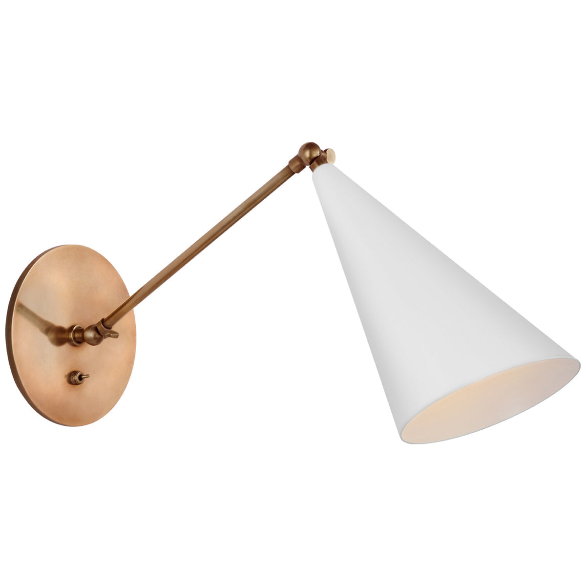 Visual Comfort Clemente Single Arm Library Sconce