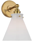 Visual Comfort Parkington Small Single Wall Light with Glass Shade