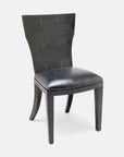 Made Goods Blair Vintage Faux Shagreen Chair in Rhone Leather