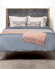 Made Goods Brennan Textured Bed in Beige Crystal Stone