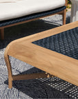 Made Goods Garrison Woven Rope and Teak Outdoor Coffee Table