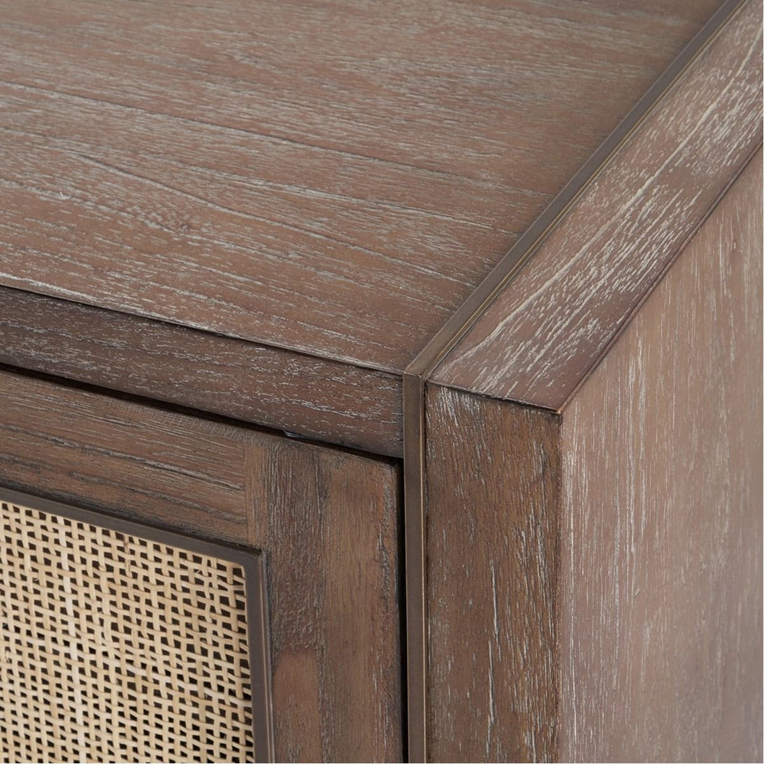 Villa & House Kelsea 4-Door Cabinet - Driftwood