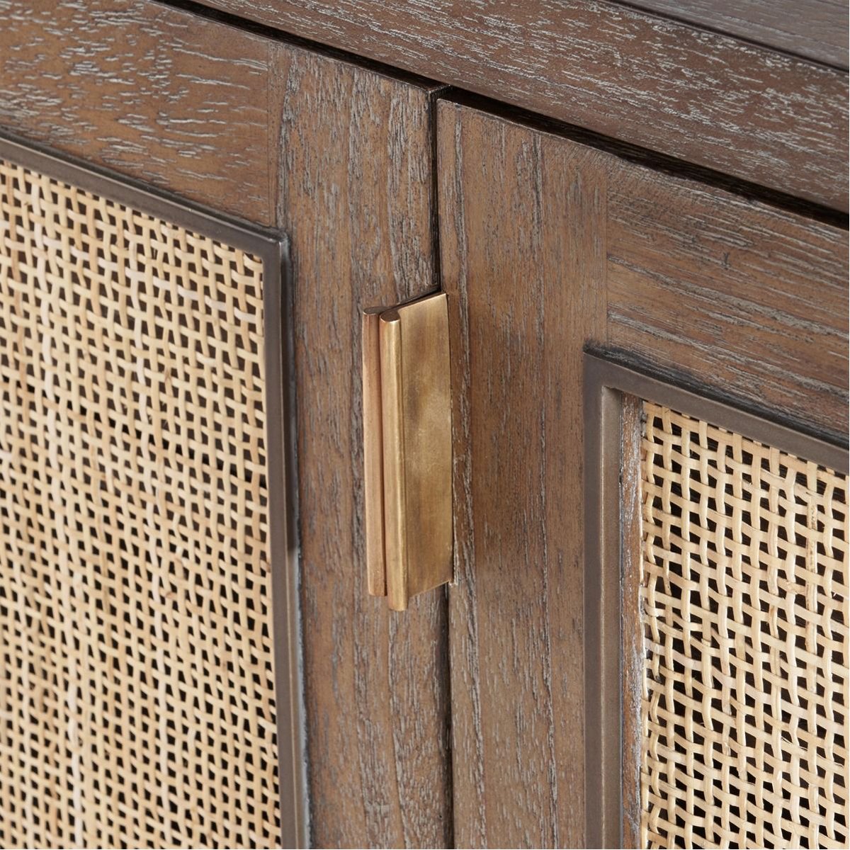 Villa &amp; House Kelsea 4-Door Cabinet - Driftwood
