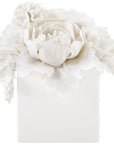 Villa & House Peony Bouquet Table Decoration - White