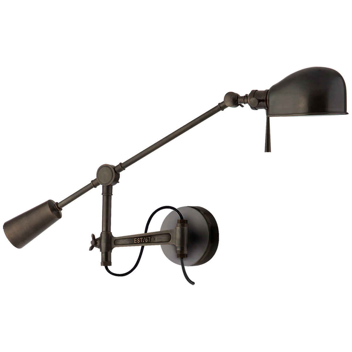 Visual Comfort RL 67 Boom Arm Wall Lamp