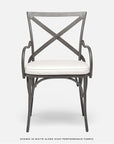 Made Goods Beverly Metal X-Back Outdoor Chair, Alsek Fabric