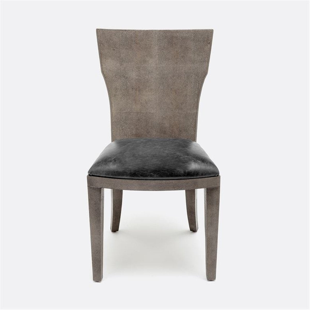 Made Goods Blair Vintage Faux Shagreen Chair, Marano Wool-on Lambskin