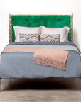 Made Goods Brennan Textured Bed in Emerald Shell