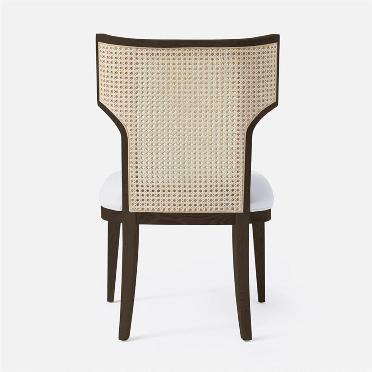 Made Goods Carleen Wingback Cane Dining Chair in Arno Fabric