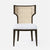 Made Goods Carleen Wingback Cane Dining Chair in Nile Fabric