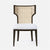 Made Goods Carleen Wingback Cane Dining Chair in Danube Fabric