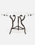 Made Goods Royce Abstract Branch Round Dining Table, Geometric Marble