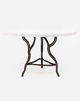 Made Goods Royce Abstract Branch Round Dining Table in Faux Shagreen Top