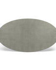 Made Goods Royce Abstract Branch Oval Dining Table in Faux Shagreen Top
