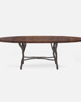 Made Goods Royce Abstract Branch Oval Dining Table in Veneer Top