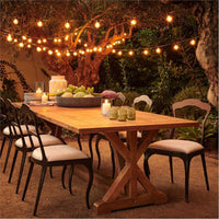Made Goods Ulysses Rustic Natural Teak Outdoor Dining Table