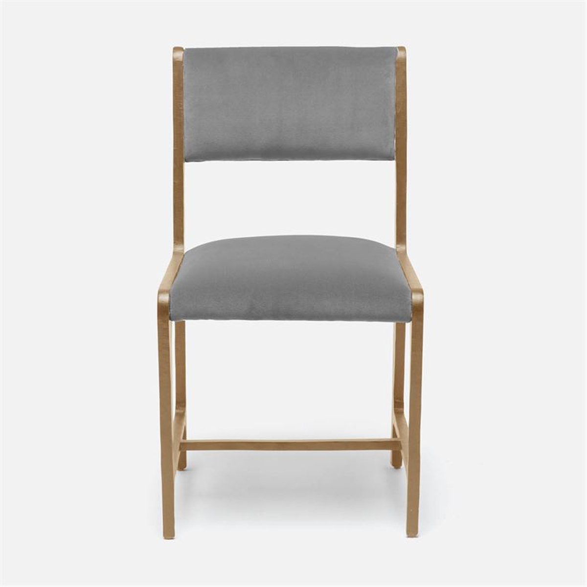 Made Goods Vallois Contemporary Metal Side Chair, Bassac Shagreen
