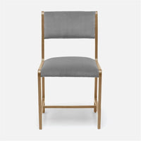 Made Goods Vallois Contemporary Metal Side Chair, Severn Canvas