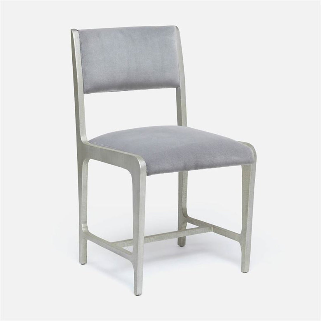 Made Goods Vallois Contemporary Metal Side Chair, Pagua Fabric