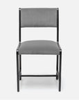 Made Goods Vallois Contemporary Metal Side Chair, Alsek Fabric