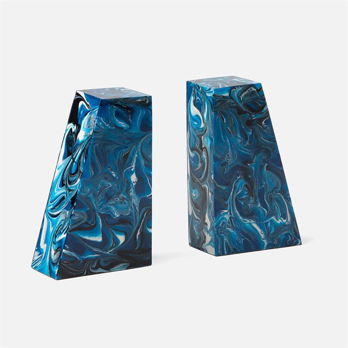 Made Goods Agnus Swirled Resin Bookends