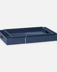 Made Goods Breck Realistic Faux Shagreen Trays, 2-Piece Set