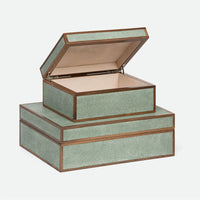 Made Goods Cooper Realistic Faux Shagreen Box, 2-Piece Set