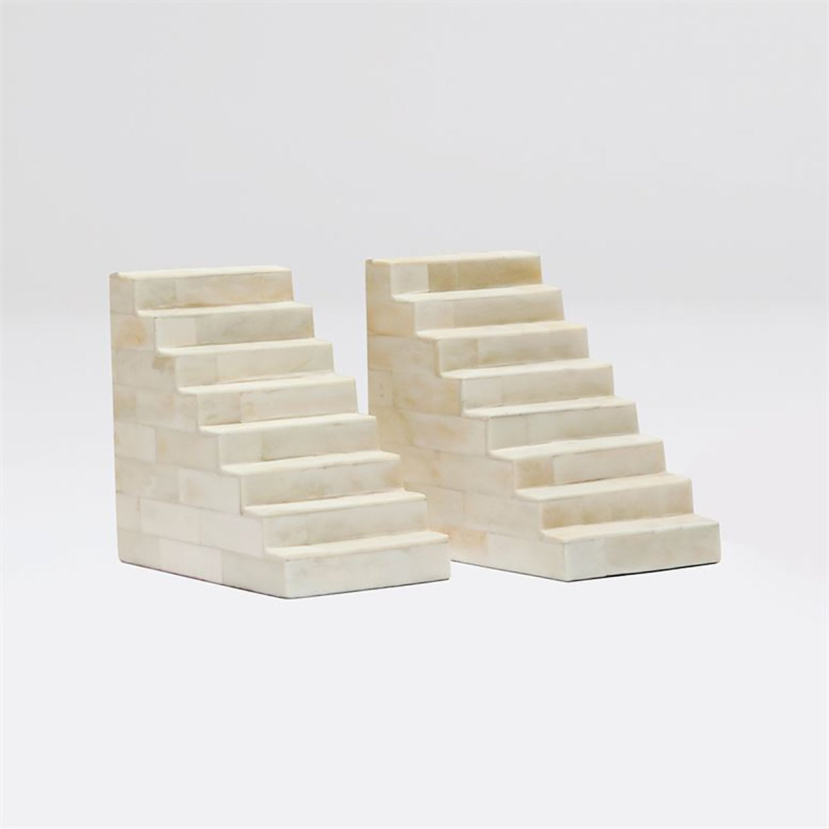 Made Goods Frank Bone Staircase Bookends, 2-Piece Set
