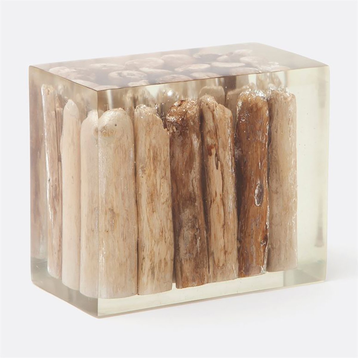 Made Goods Heath Driftwood in Resin Object, Set of 2