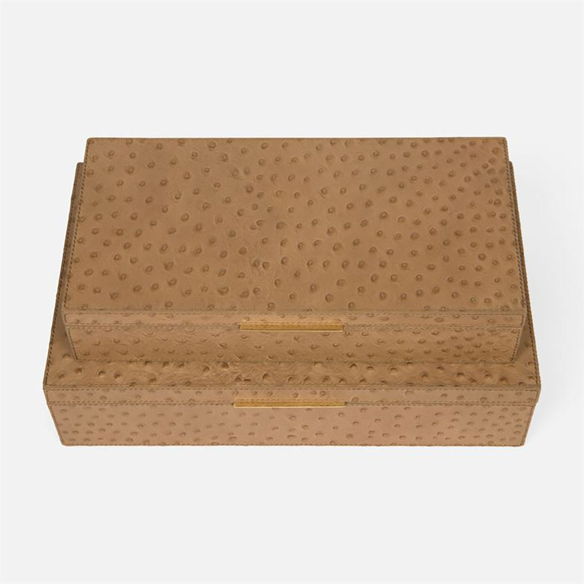 Made Goods Imani Full-Grain Leather Box, 2-Piece Set