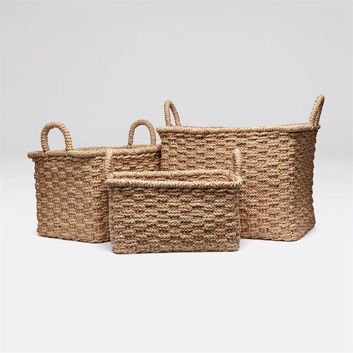 Made Goods Santana Rectangular Soft-Woven Nesting Basket, 3-Piece Set