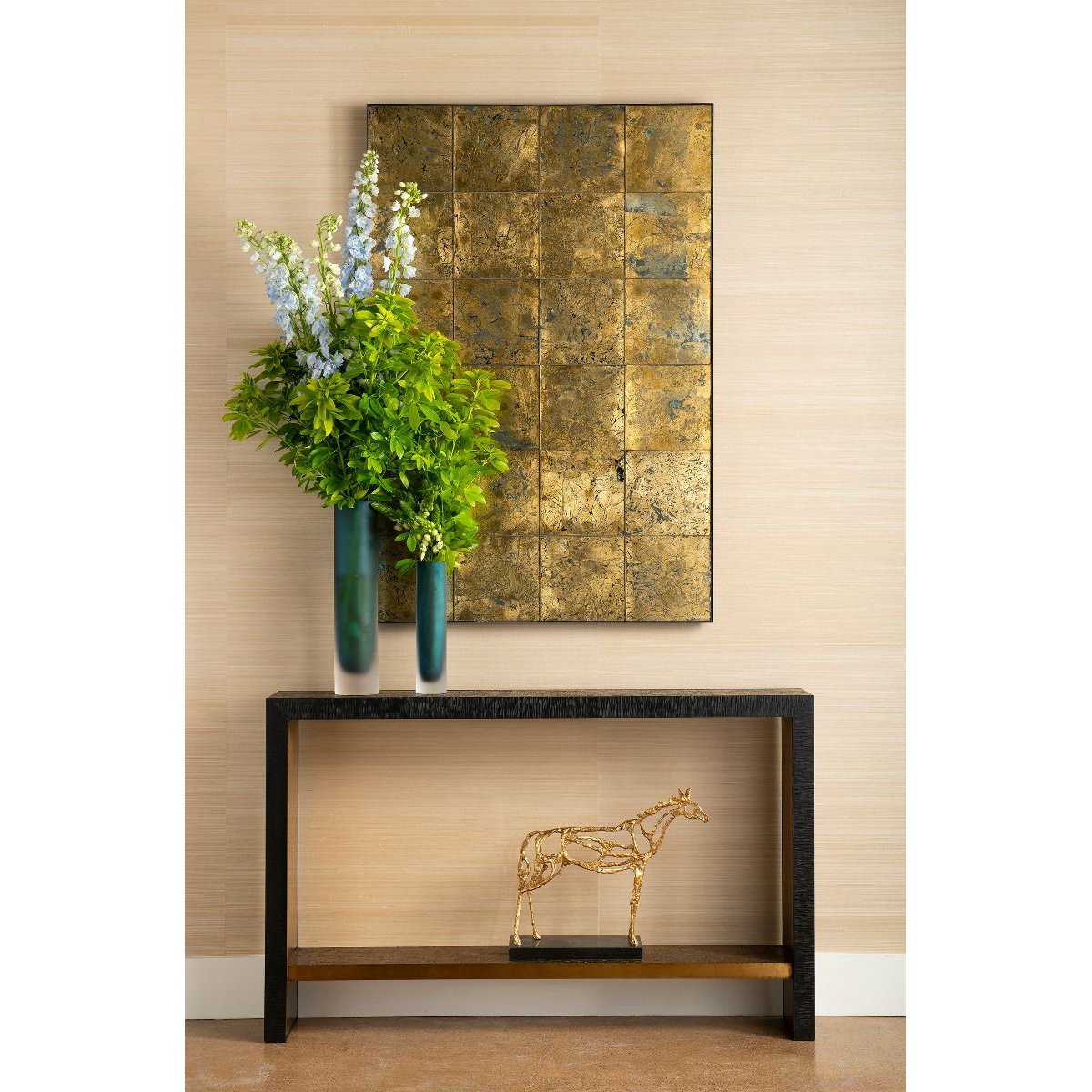 Villa &amp; House Odeon Console Table - Antique Brass